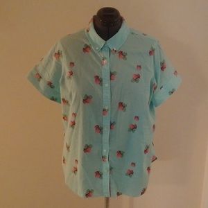 Andrea B. Light Blue Button Down Shirt